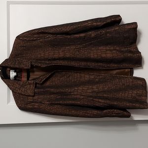 Erin London Womens Blazer in Brown